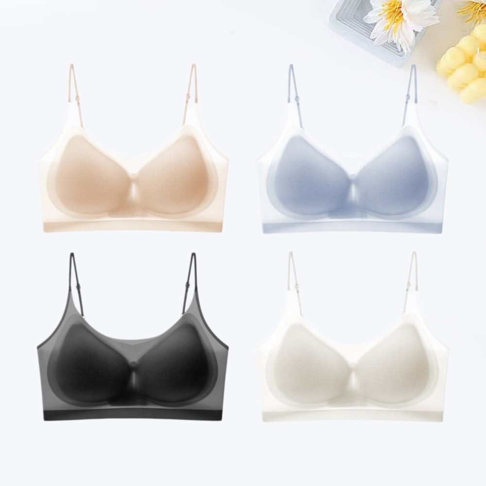 Wirefree Bra Comfort - Thin Ice Silk Wireless V Bra
