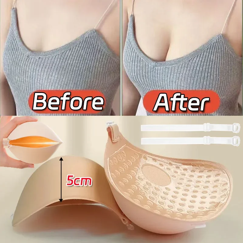 5cm Thicken Silicone Breast St - Push Up Bra Silicone incelemesi ve fiyatı