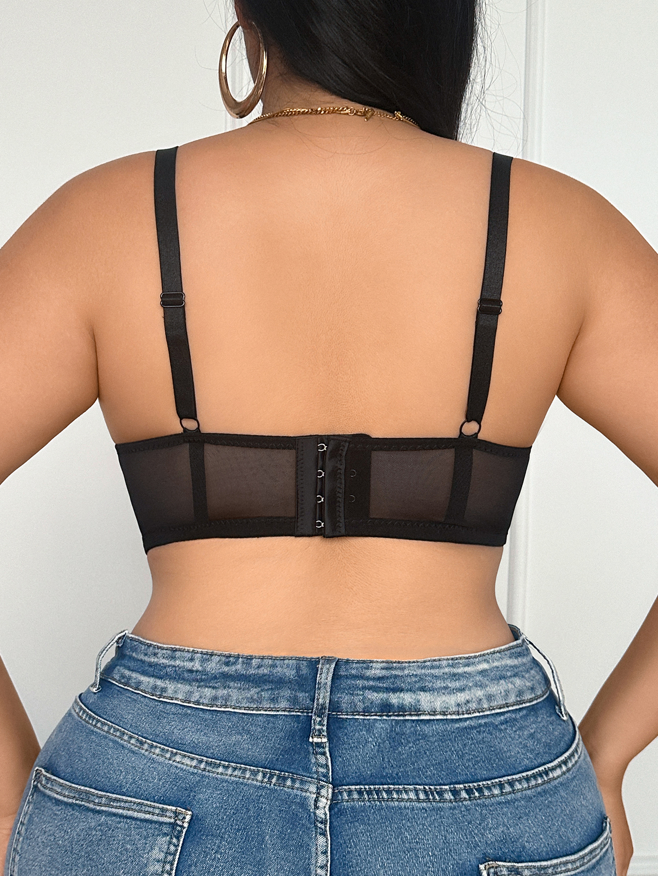 Wide Strap Plus Size Women Bra - Plunge Bra Push Up incelemesi ve fiyatı