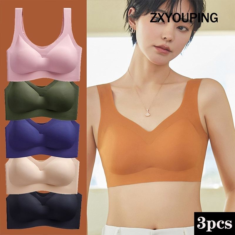 3PCS Sexy Sports Bra Seamless  - Cotton Bra Everyday incelemesi ve fiyatı