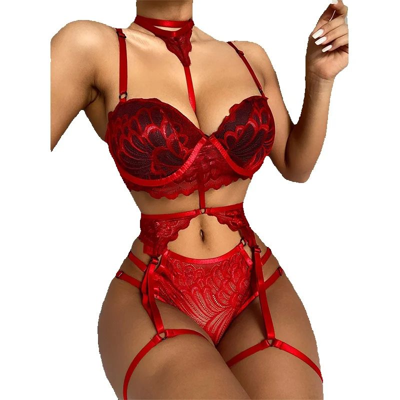 Sexy Lingerie Set Women Lace M - Sheer Mesh Bra incelemesi ve fiyatı