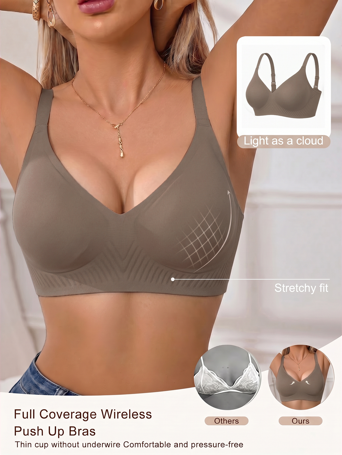 Full Coverage Push Up Jelly Su - Wirefree Bra Comfort incelemesi ve fiyatı