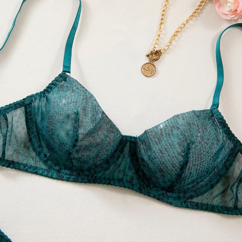 2pcs/Set Woman Lingerie Gather - Sheer Mesh Bra incelemesi ve fiyatı