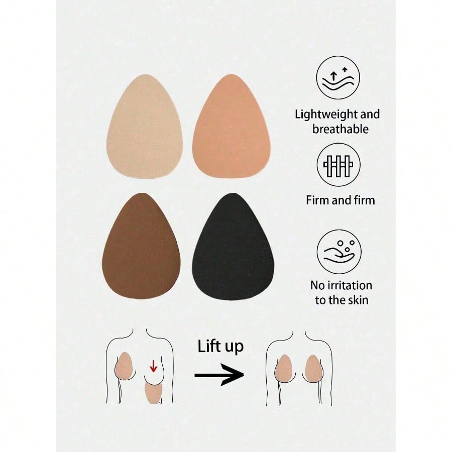 4pcs Plus Size Invisible Lift  - Strapless Bra Adhesive incelemesi ve fiyatı