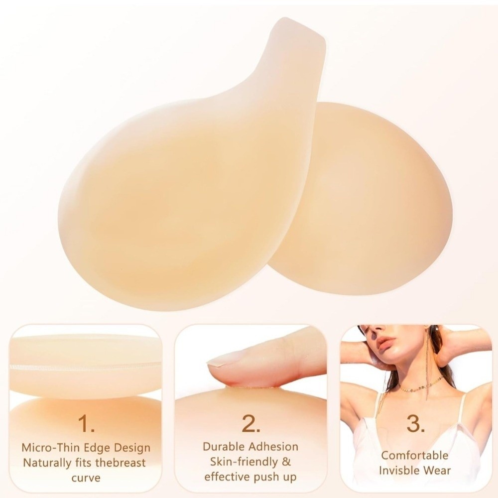 Seamless Silicone Nipple Cover - Push Up Bra Silicone incelemesi ve fiyatı
